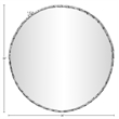 Meridian Furniture Hammer Silver Iron Mirror
