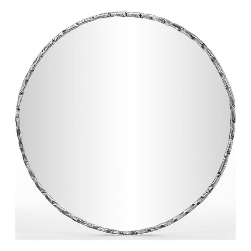 Meridian Furniture Hammer Silver Iron Mirror