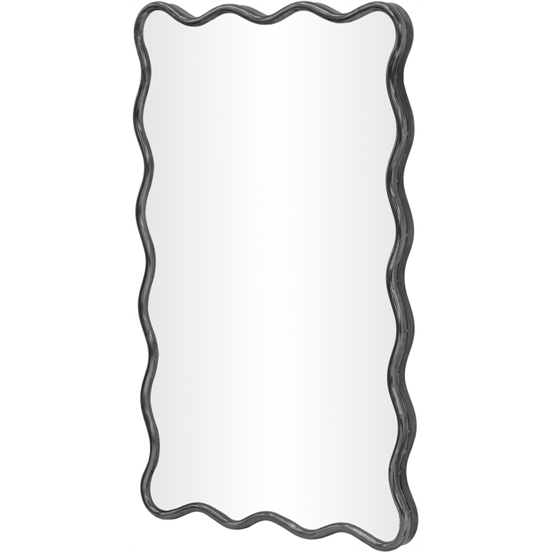 Meridian Furniture Foundry Black Iron Mirror