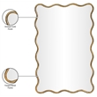 Meridian Furniture Foundry Gold Iron Mirror