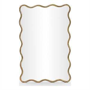 Meridian Furniture Foundry Gold Iron Mirror