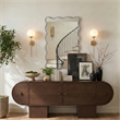 Meridian Furniture Foundry Silver Iron Mirror