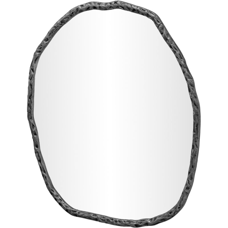 Meridian Furniture Molten Black Iron Mirror