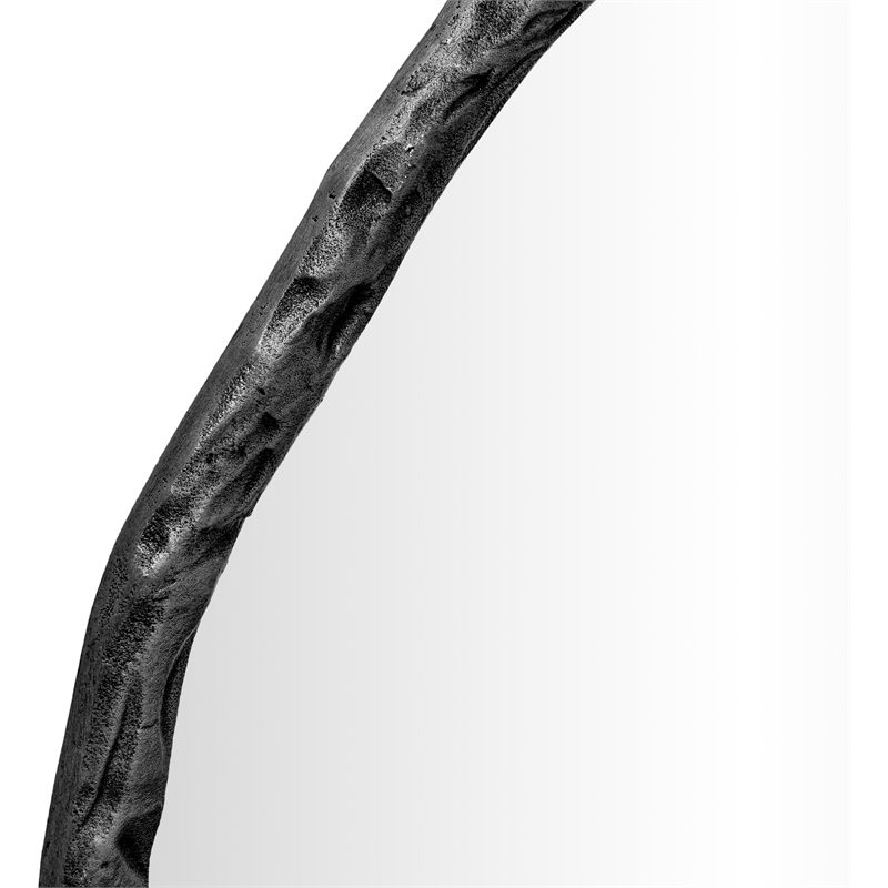 Meridian Furniture Molten Black Iron Mirror