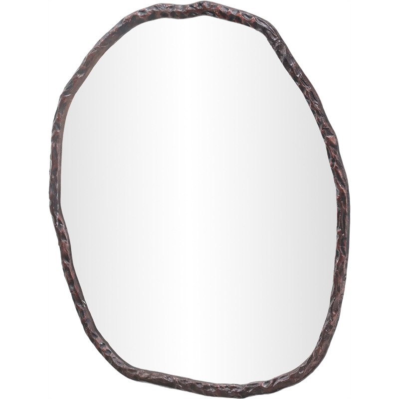 Meridian Furniture Molten Brown Iron Mirror