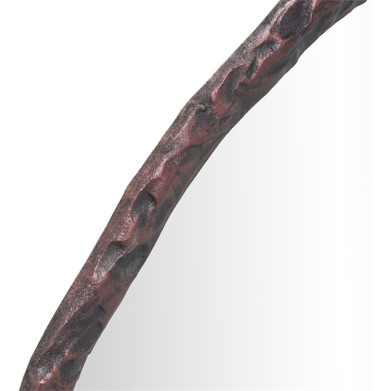 Meridian Furniture Molten Brown Iron Mirror
