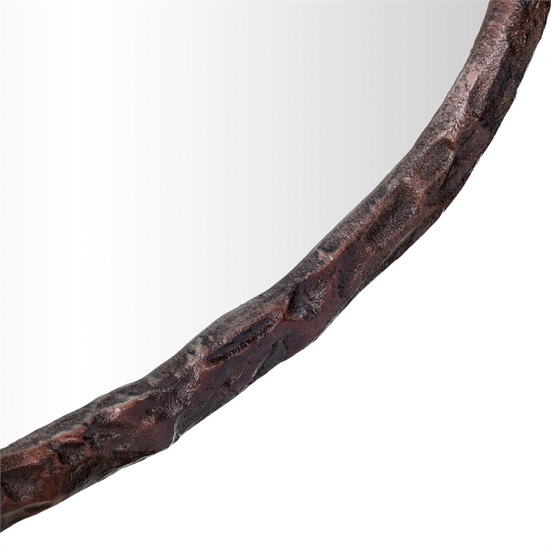 Meridian Furniture Molten Brown Iron Mirror