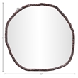 Meridian Furniture Molten Brown Iron Mirror