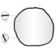 Meridian Furniture Molten Brown Iron Mirror