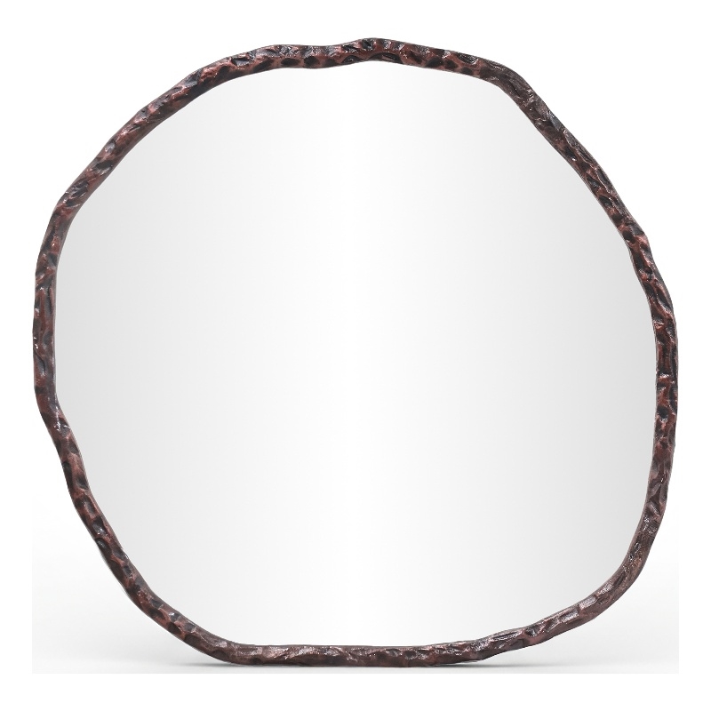 Meridian Furniture Molten Brown Iron Mirror