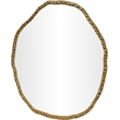 Meridian Furniture Molten Gold Iron Mirror