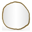 Meridian Furniture Molten Gold Iron Mirror