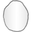 Meridian Furniture Molten Silver Iron Mirror