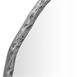 Meridian Furniture Molten Silver Iron Mirror