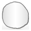 Meridian Furniture Molten Silver Iron Mirror