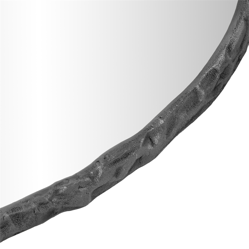 Meridian Furniture Molten Black Iron Mirror