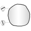 Meridian Furniture Molten Black Iron Mirror