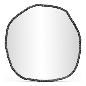 Meridian Furniture Molten Black Iron Mirror