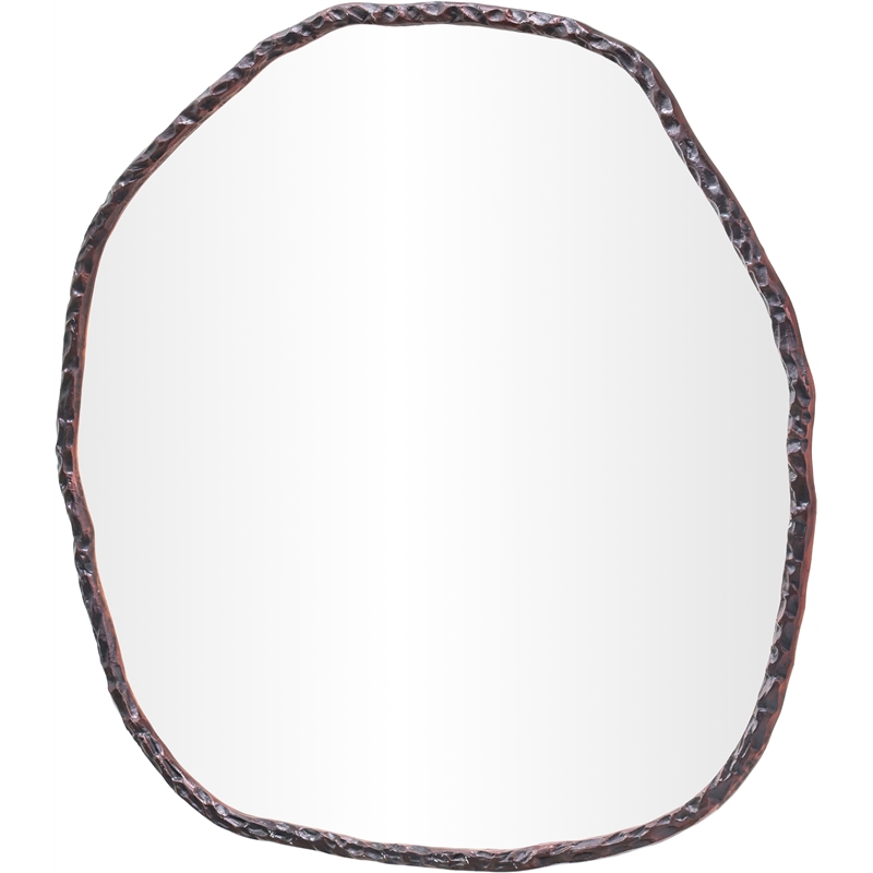 Meridian Furniture Molten Brown Iron Mirror