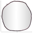 Meridian Furniture Molten Brown Iron Mirror