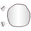 Meridian Furniture Molten Brown Iron Mirror