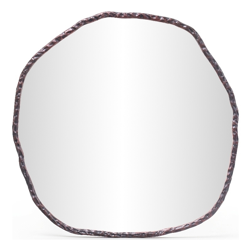 Meridian Furniture Molten Brown Iron Mirror