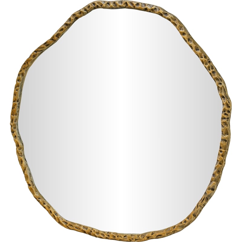 Meridian Furniture Molten Gold Iron Mirror