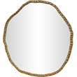 Meridian Furniture Molten Gold Iron Mirror
