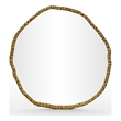 Meridian Furniture Molten Gold Iron Mirror