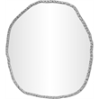 Meridian Furniture Molten Silver Iron Mirror