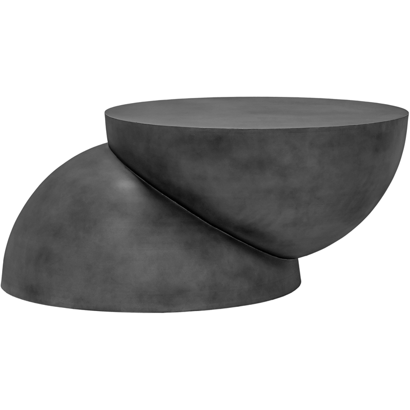 Meridian Furniture Boulder Black Iron Coffee Table