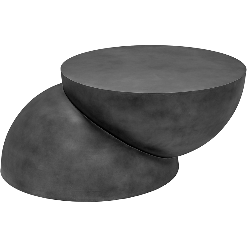Meridian Furniture Boulder Black Iron Coffee Table