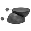 Meridian Furniture Boulder Black Iron Coffee Table