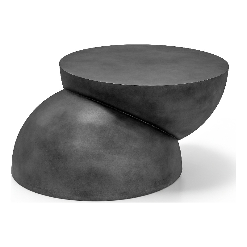 Meridian Furniture Boulder Black Iron Coffee Table