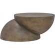 Meridian Furniture Boulder Gold Iron Coffee Table