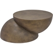Meridian Furniture Boulder Gold Iron Coffee Table