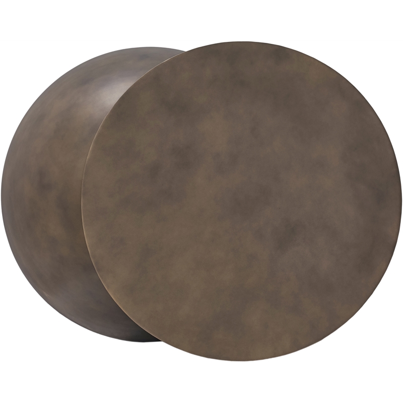 Meridian Furniture Boulder Gold Iron Coffee Table