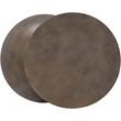 Meridian Furniture Boulder Gold Iron Coffee Table