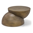 Meridian Furniture Boulder Gold Iron Coffee Table