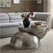 Meridian Furniture Boulder Silver Iron Coffee Table
