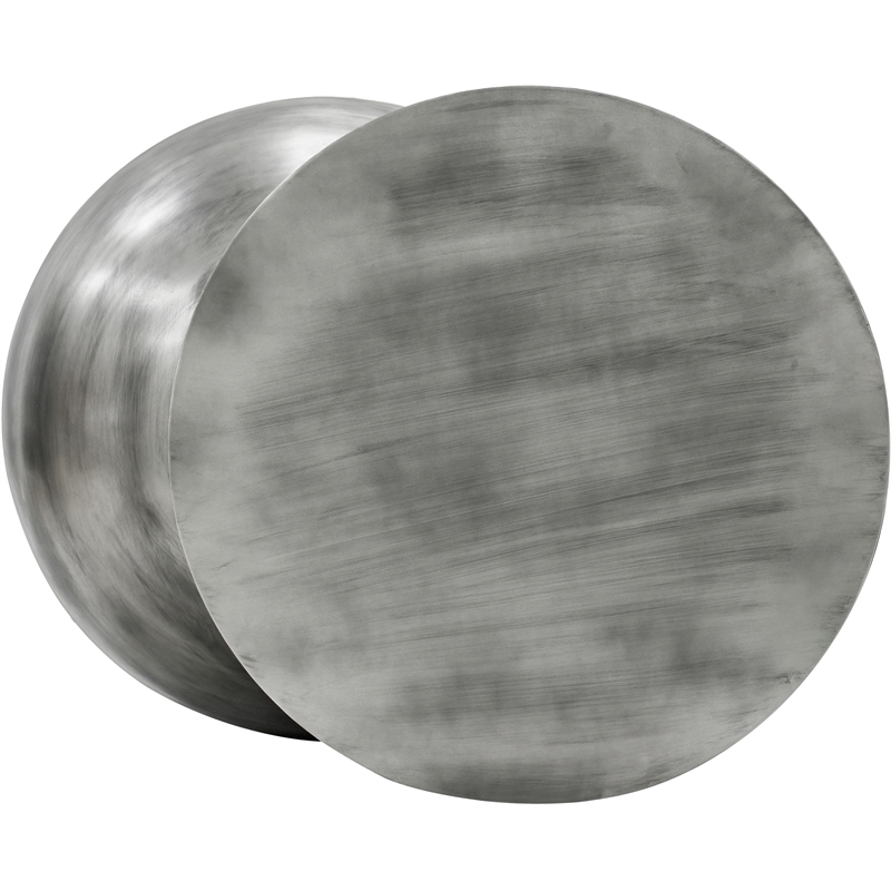 Meridian Furniture Boulder Silver Iron Coffee Table