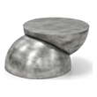 Meridian Furniture Boulder Silver Iron Coffee Table