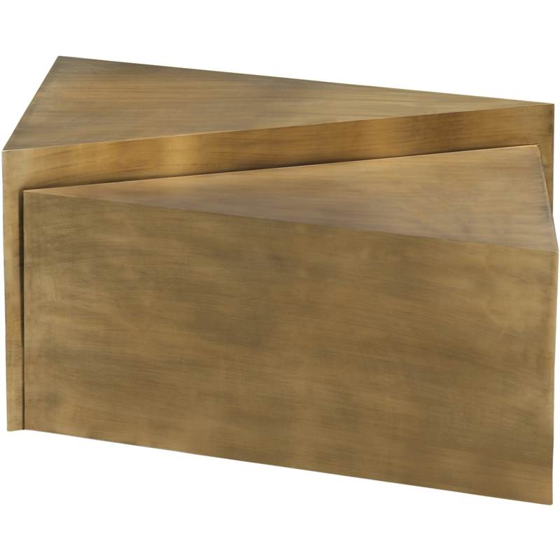 Meridian Furniture Zani Gold Iron Coffee Table