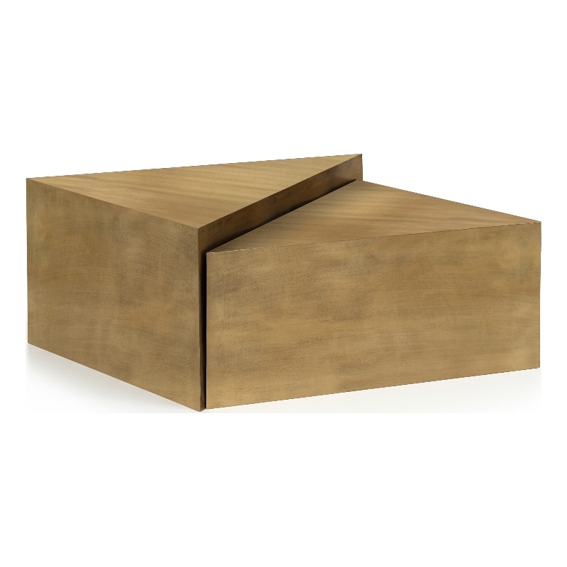 Meridian Furniture Zani Gold Iron Coffee Table
