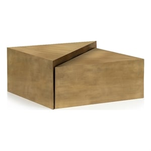 Meridian Furniture Zani Gold Iron Coffee Table