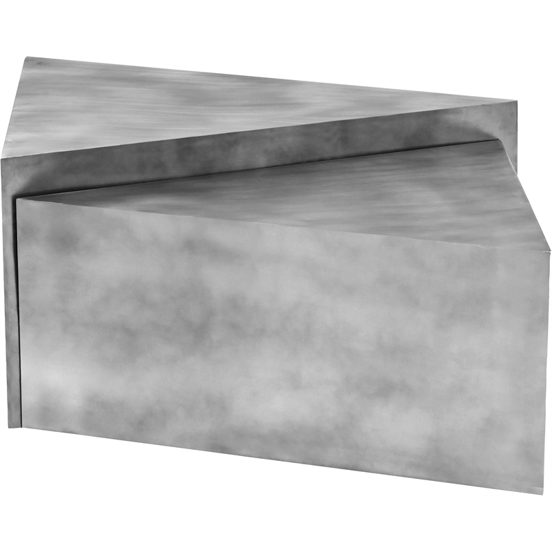 Meridian Furniture Zani Silver Iron Coffee Table