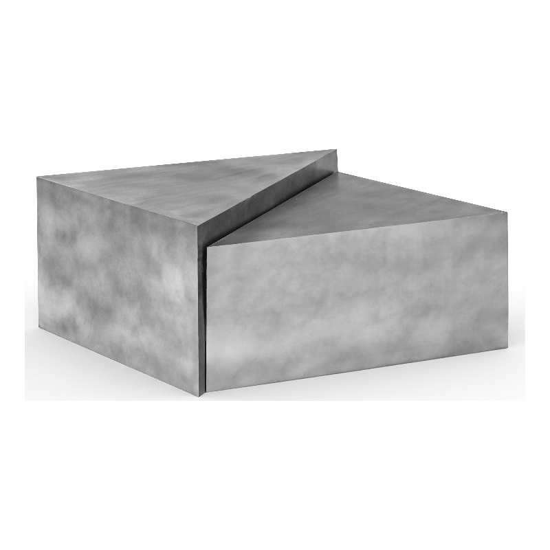 Meridian Furniture Zani Silver Iron Coffee Table