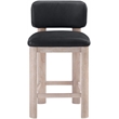 Meridian Furniture Paloma Black Vegan Leather Counter Stool (Set of 2)