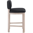 Meridian Furniture Paloma Black Vegan Leather Counter Stool (Set of 2)