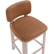 Meridian Furniture Paloma Cognac Vegan Leather Counter Stool (Set of 2)
